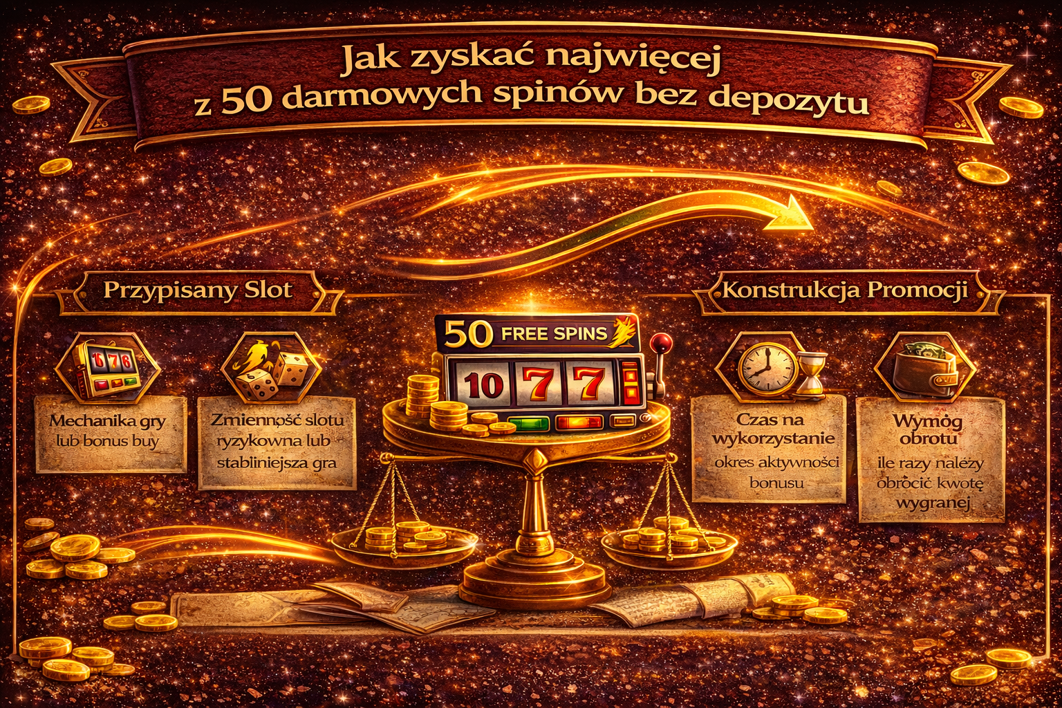 Ocena bonusu 50 darmowych spinów przed rozpoczęciem gry